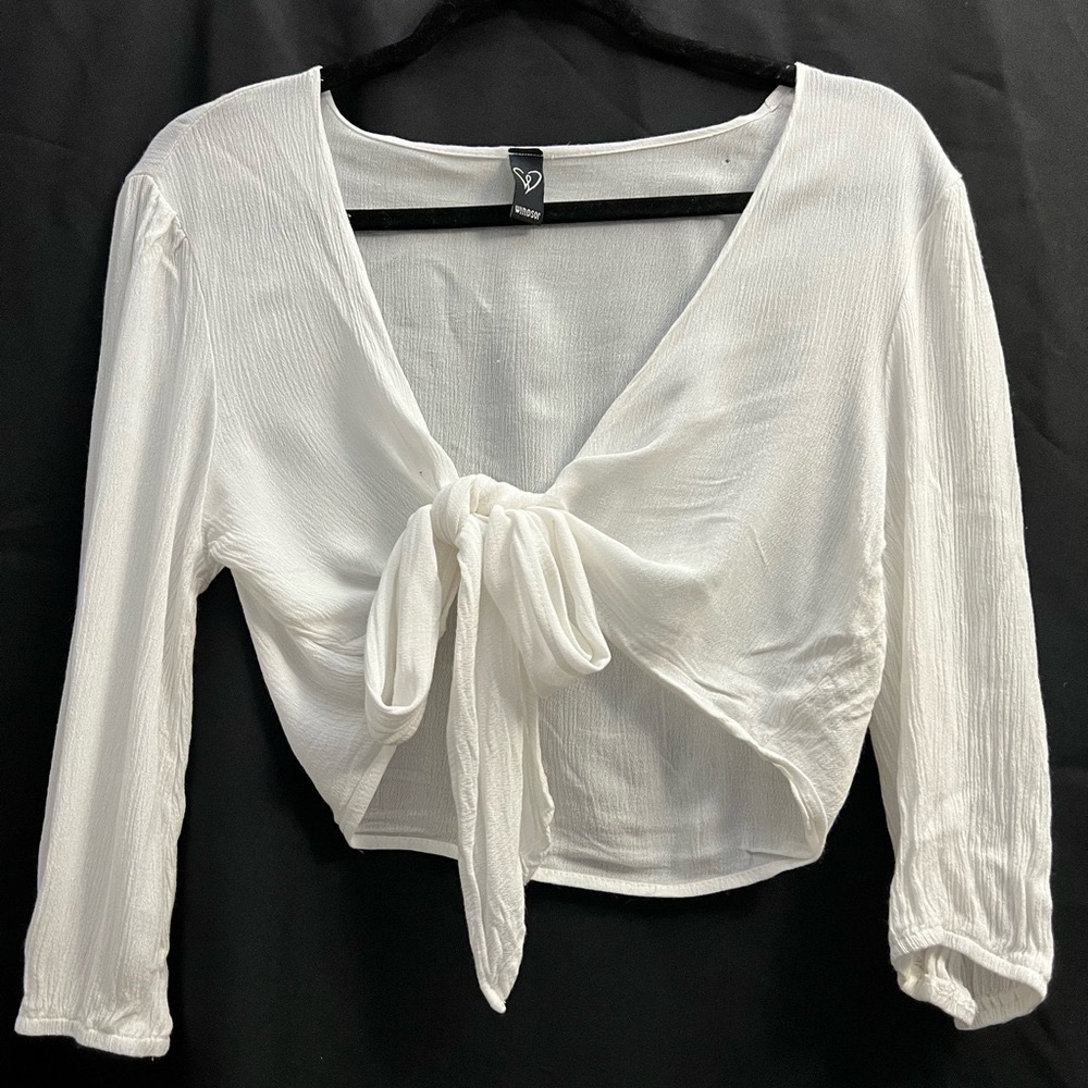 Long sleeve crop top